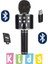 Karaoke Mikrofon Dahili Hoparlör Ses Değiştirme Efektli Çocuklar İçin USB Destekli 1