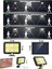 2 Adet 120 Cob LED Solar Panel Güneş Enerjili 3 Mod Duvar Lambası Bahçe 4