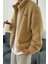 Oversize Peluş Tam Fermuarlı Sweatshirt Peluş Içi Polarlı Sherpa Kumaş Sweatshirt 2