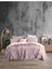 Lila Renkli 4 Katlı Muslin %100 Pamuk Çift Kişillik Yatak Örtüsü/pike 230X250 cm Battal Boy 5