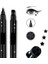 Çift Taraflı Yıldız Desenli Kalem Eyeliner Likit Suya Dayanıklı 2