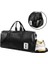 Unisex Su Geçirmez Profesyonel Siyah Spor Çantası - Fitness Sporcu Çantası No 19 2