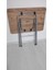 Mrd Desıgn Katlanabilir Atlantik Çam Desenli Mutfak Masası 60X90 Yemek Masası Balkon Masası 4