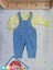 M.Ç Family Store Kiz Çocuk Jean Salopet 2' Li Kot Tulum Takim 2