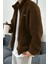 Oversize Peluş Tam Fermuarlı Sweatshirt Peluş Içi Polarlı Sherpa Kumaş Sweatshirt 2