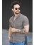 Laend Slim Fit Esnek Likralı Kısa Kol Hakim Yaka Erkek Gömlek 1