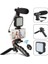 Profesyonel Selfie Mikrofon Tripod ile LED Işık Stüdyo Mikrofon Kayıt Mikrofon Vlog Tiktok Instagram 2