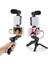 Profesyonel Selfie Mikrofon Tripod ile LED Işık Stüdyo Mikrofon Kayıt Mikrofon Vlog Tiktok Instagram 3