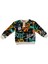 Erkek Çocuk Siyah Sweatshirt Neon Baskılı Pamuklu Kumaş Rahat Kalıp 1