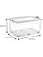 3lü 80 Lt Clear Box Saklama Kutusu 2
