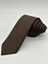 Kahverengi Kum Desenli Slim Kravat 1