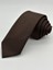 Kahverengi Kum Desenli Slim Kravat 2