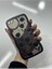 IPhone 7 Plus ve 8 Plus Uyumlu Siyah Lale Tasarım Kılıf 3