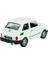 Lisanslı Fiat 126P Metal Araba 1:34 Ölçekli Çek Bırak Model Sarı Renk 2
