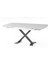 Diamond Açılır Masa Takımı – Beyaz Mermer Siyah Metal Ayak, 4 Sandalyeli, 80X120/180 cm 3