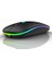 Ekru Kablosuz Wireless 2.4g Bluetooth Sessiz Mouse Şarj Edilebilir Ergonomik Tasarımlı Rgb Renkli 5