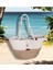 El Yapımı Hasır Plaj Çantası Kol Çantası 3