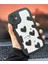 Iphone 11 Uyumlu Aynalı Siyah Kalp Tasarım Dalgalı Kenar Darbe Önleyici Silikon Kılıf 7
