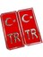 Tr Plaka Sticker Yapıştırma Türk Bayrağı 1