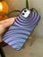 Iphone 11 Uyumlu 3D Aurora Kabartma Mor Renk Geçişli Mat Silikon Kılıf 5