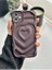 Apple Iphone 11 Uyumlu 3D Mat Kabartma Kalp Desenli Darbe Önleyici Kamera Korumalı Silikon Kılıf 3
