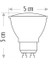 5 Adet - 7W Çanak LED Ampul - Spot Ampülü Ct 4215 (Gün Işığı) 4