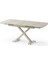 Diamond Açılır Masa Takımı – Traverten Desen Kapuçino Metal Ayak, 4 Sandalyeli, 80X120/180 cm 4