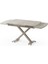 Diamond Açılır Masa Takımı – Traverten Desen Kapuçino Metal Ayak, 4 Sandalyeli, 80X120/180 cm 5