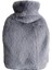 Sıcak Su Torbası Yan Cepli Gri Peluş Termofor 27X17X2CM 1 Litre 2