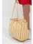 Sarı Çizgili Desen Dokuma Plaj Çantası 5