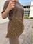 Fermuarlı Hasır Jüt Vegan Clutch Çanta Düz Desenli Kadınlar İçin Basic Koleksiyon 2