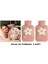 2 Adet Sıcak Su Torbası Peluş Papatya Desenli Pembe 21X13,5X2CM 500 ml 1
