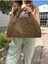 Mia Hasır Jüt Clutch Çanta 5
