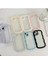Apple Iphone 13 ve 14 Uyumlu Kenarı Renkli Dalgalı Darbe Önleyici Şeffaf Silikon Kılıf 5