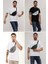 Unisex 4'lü Paket Siyah, Gri, Beyaz, Haki 2 Bölmeli Omuz ve Bel Çantası 1