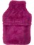 Sıcak Su Torbası Peluş Kalpli,koyu Pembe Termofor 27X17X2CM 1 Litre 3
