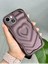 Apple Iphone 13 ve 14 Uyumlu 3D Mat Kabartma Kalp Desenli Kamera Korumalı Silikon Kılıf 4