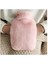 2 Adet Sıcak Su Torbası Yan Cepli Pembe Peluş Termofor 27X17X2CM 1 Litre 4