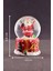 Merry Christmas Sevimli Noel Baba Temalı Mini Boy Işıklı Kar Küresi 6,5 cm 1 2