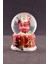 Merry Christmas Sevimli Noel Baba Temalı Mini Boy Işıklı Kar Küresi 6,5 cm 1 3