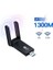 AC1300 Mbps USB 3.0 Adaptör Çift Bantlı Kablosuz Wifi Alıcı Harici Anten ile 100m Çalışma Mesafesi 1
