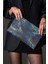 Gümüş Hologram Pul Payet Detaylı İki Şekilli Clutch Abiye Çanta Tekstil Malzeme ile Şık Tasarım 7