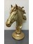 Pitane El Yapımı Altın Rengi At Kafası Heykel Dekoratif Parça Koleksiyon İçin 2