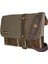 Halwara Mumlu Kanvas & Hakiki Deri Postacı Çantası (Messenger Bag) 22X31 cm / 13 Inç 2