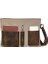 Halwara Mumlu Kanvas & Hakiki Deri Postacı Çantası (Messenger Bag) 22X31 cm / 13 Inç 5
