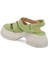 Yeşil Hakiki Deri Kadın Sandalet - K24Y1SN67154-G81 2