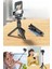 1 Adet Masaüstü Tripod Olabilen Telefon Tutuculu Kablosuz Kumandalı Selfie Çubuğu 4