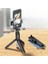 1 Adet Masaüstü Tripod Olabilen Telefon Tutuculu Kablosuz Kumandalı Selfie Çubuğu 7