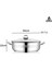Ambos Saphire Paslanmaz Çelik 34 cm Çelik Kapaklı Basık Tencere 5