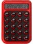 Renkli ve Işık Enerjili Hesap Makinesi - Kırmızı BL2122 5
